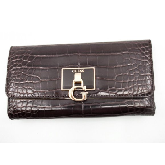 Guess Handbags - NWOT Guess Stephi Espresso Multi Clutch Wallet $48.00